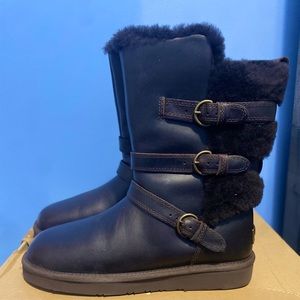 WOMENS BECKET UGG BOOTS CHOCOLATE BROWN SIZE 8